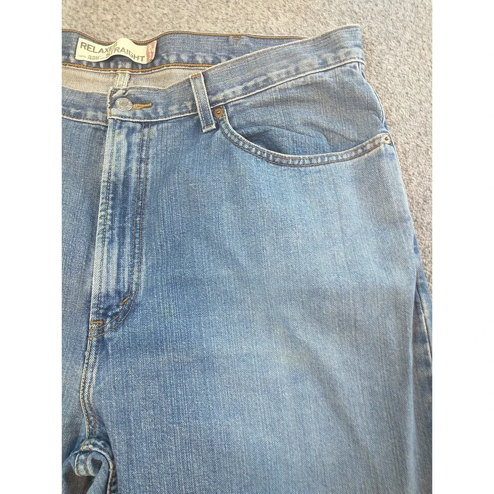 Levis 559 Relaxed Straight Jeans Mens 38x29 Blue Medium Wash Denim 100% Cotton